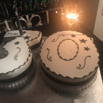 Mini Indoor Sparklers Birthday Cake